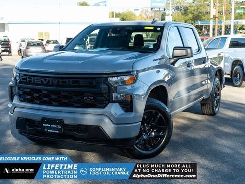 Used 2024 Chevrolet Silverado 1500 Custom w/ Turbomax Blackout Package image 1