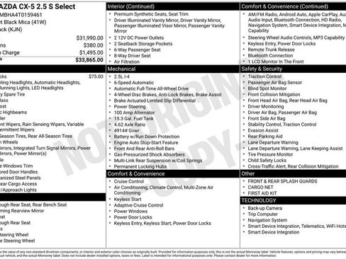 New 2026 MAZDA CX-5 Select AWD/4WD image 10