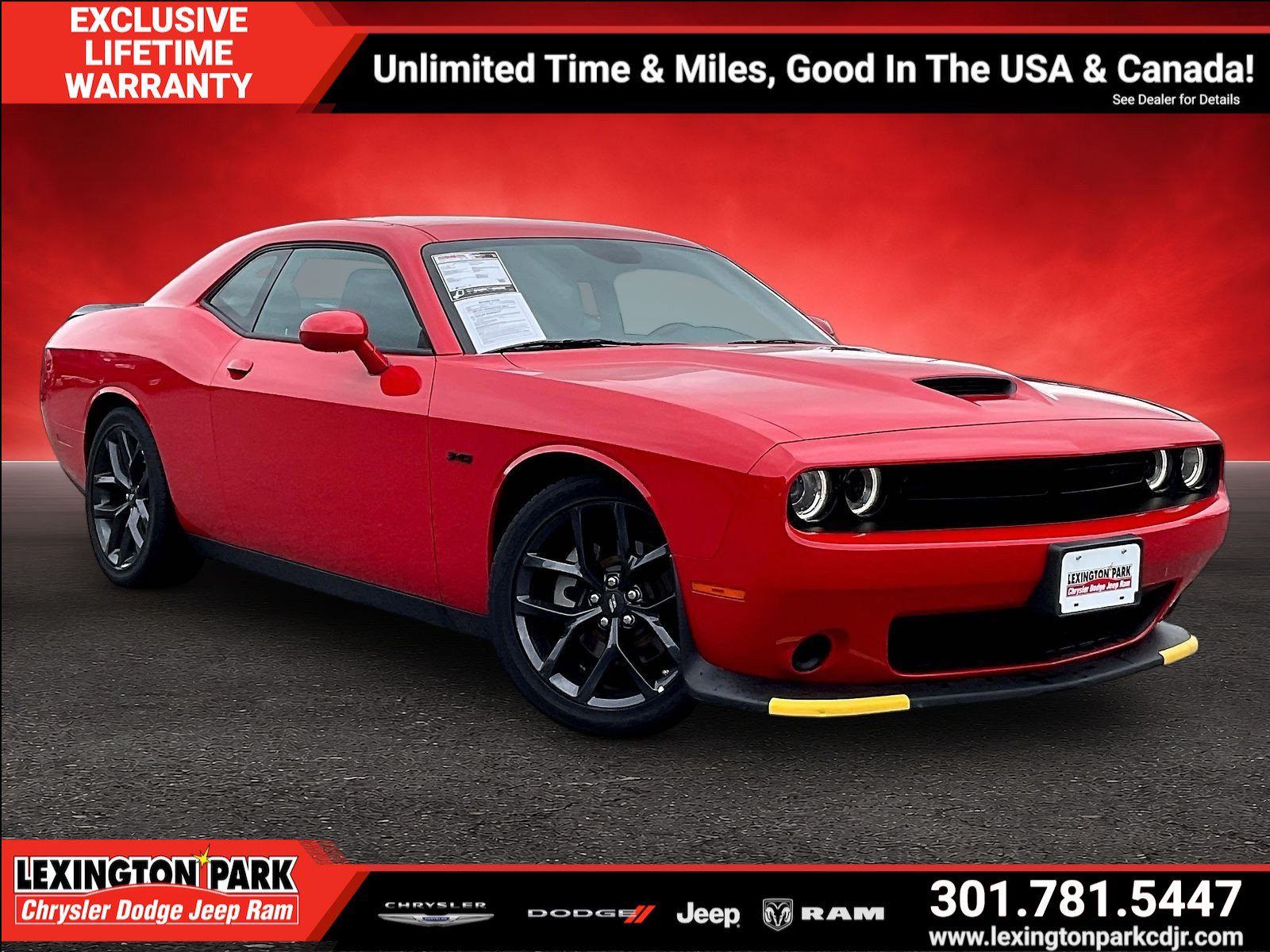 Used 2023 Dodge Challenger R/T w/ Blacktop Package RWD image 1