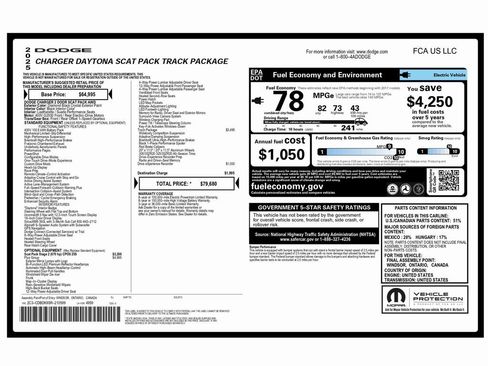 Used 2025 Dodge Charger R/T Scat Pack w/ Track Pack image 2