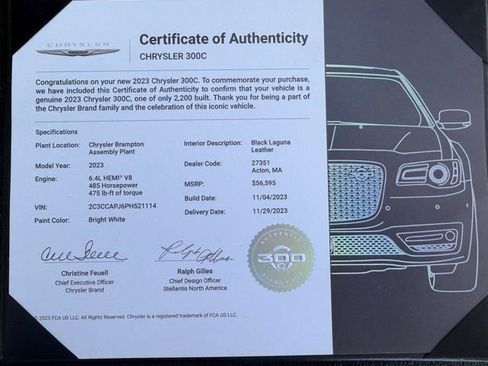 Used 2023 Chrysler 300 C RWD image 3