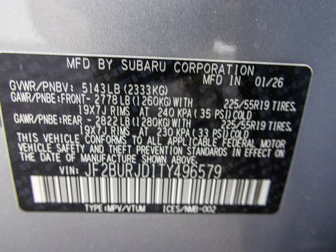 Used 2026 Subaru Outback Touring XT AWD/4WD image 59
