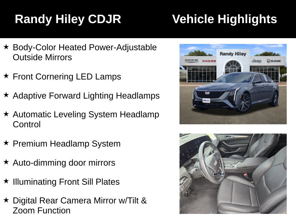 Used 2025 Cadillac CT5 Premium Luxury w/ Technology Package RWD image 10