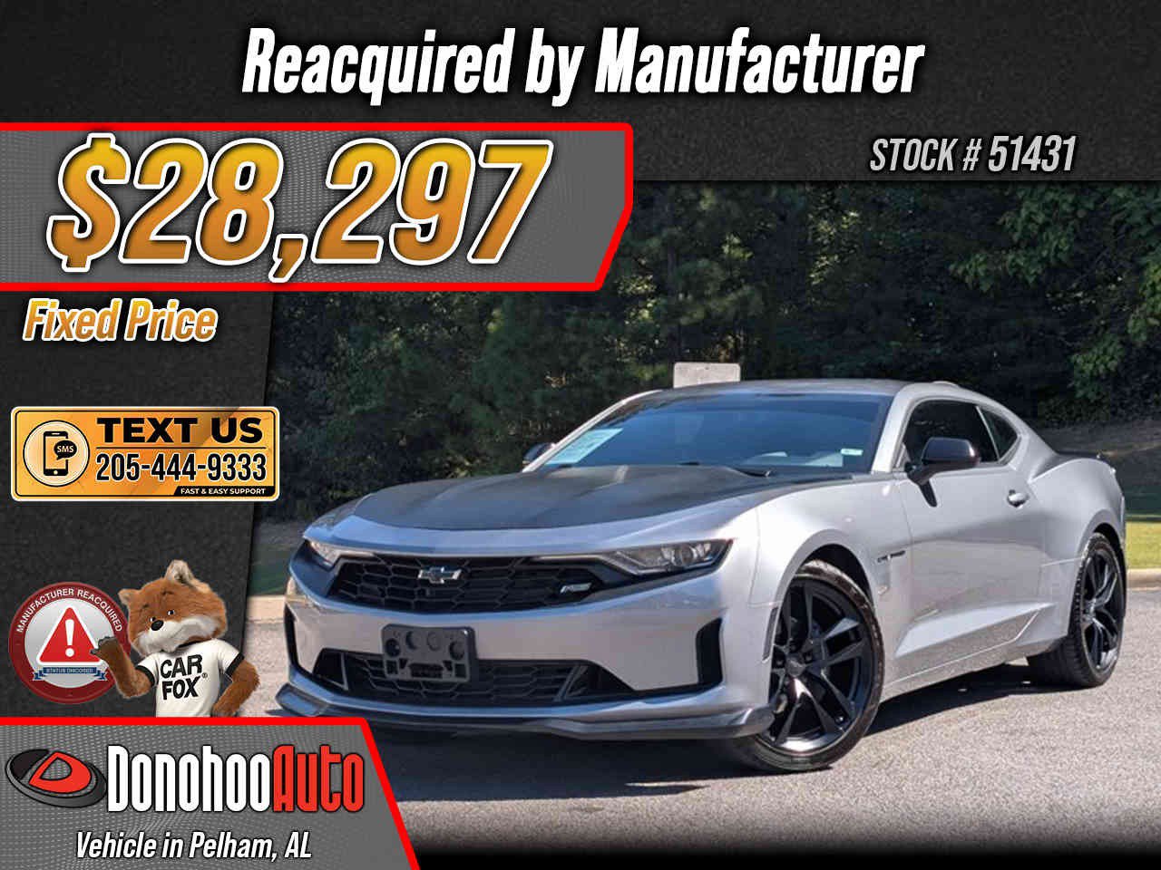 Used 2020 Chevrolet Camaro LT w/ 1LE Track Performance Package RWD image 1