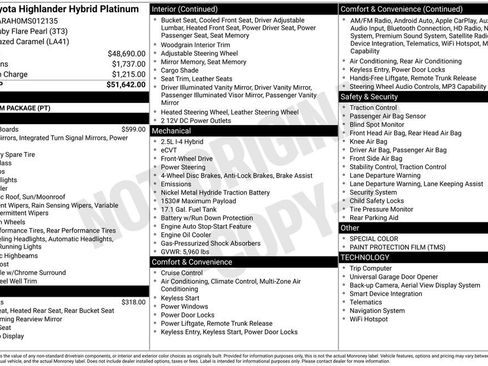 Used 2021 Toyota Highlander Platinum FWD image 32