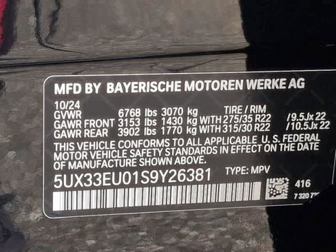 Used 2025 BMW X5 M60i w/ Climate Comfort Package AWD/4WD image 37