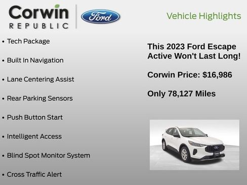 Certified 2023 Ford Escape Active w/ Tech Pack #1 image 7