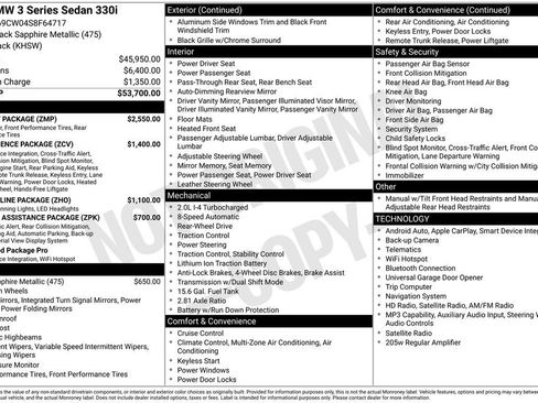 Used 2025 BMW 330i Sedan w/ M Sport Package RWD image 6