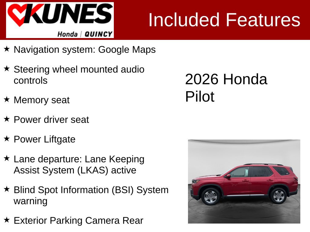 New 2026 Honda Pilot EX-L image 2
