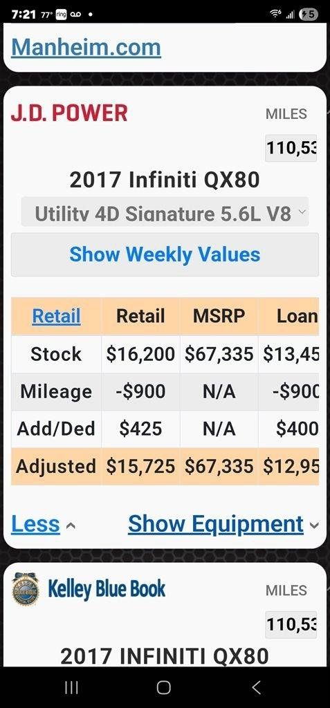 Used 2017 INFINITI QX80 2WD image 28