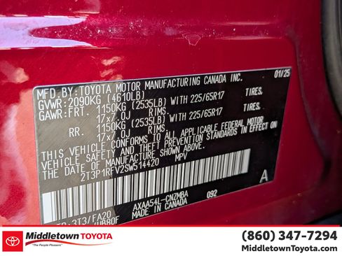 Certified 2025 Toyota RAV4 XLE AWD/4WD image 37