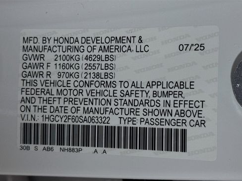 New 2025 Honda Accord EX-L image 37