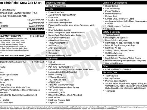 Used 2022 RAM 1500 Rebel w/ Level 1 Equipment Group AWD/4WD image 46