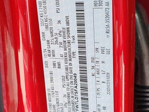 New 2025 Ford F150 Platinum w/ Equipment Group 702A High image 26