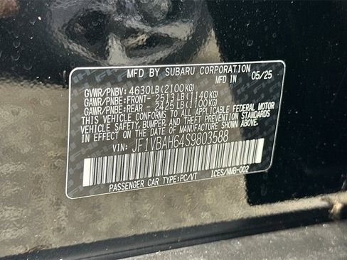 New 2025 Subaru WRX Premium w/ Accessory Package #2 image 35