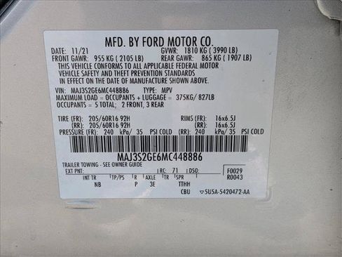 Used 2021 Ford EcoSport SE FWD image 25