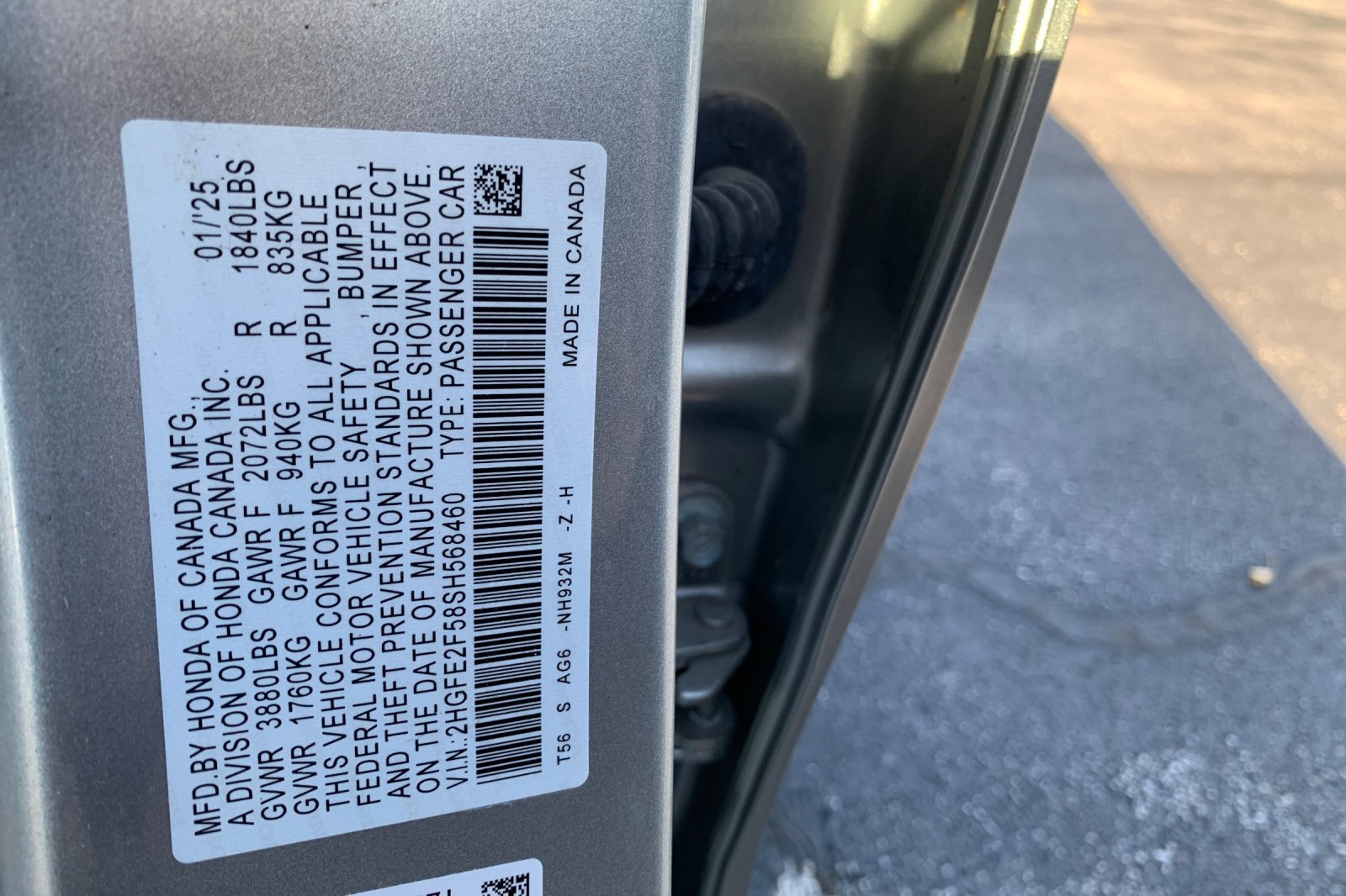 Certified 2025 Honda Civic Sport image 39