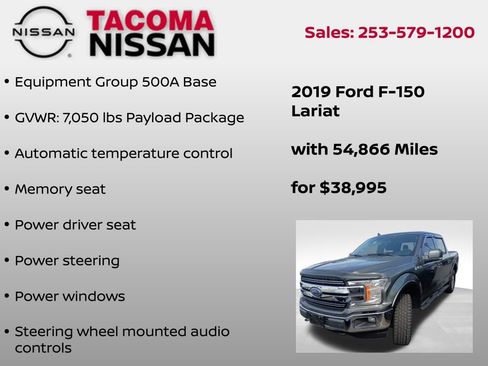 Used 2019 Ford F150 Lariat AWD/4WD image 6