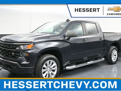 Certified 2023 Chevrolet Silverado 1500 Custom w/ LPO, Dark Essentials Package AWD/4WD image 1