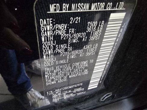 Used 2021 Nissan Armada SL w/ Captain's Chairs Package AWD/4WD image 45