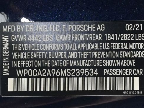 Certified 2021 Porsche 911 Carrera RWD image 26