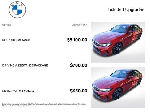 Certified 2023 BMW 330i xDrive Sedan w/ M Sport Package AWD/4WD image 3