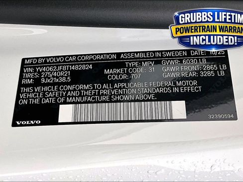 New 2026 Volvo XC90 B6 Ultra w/ Protection Package Premier AWD/4WD image 29