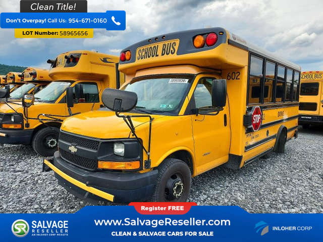 Used 2014 Chevrolet Express 4500 w/ School Bus Package RWD image 1