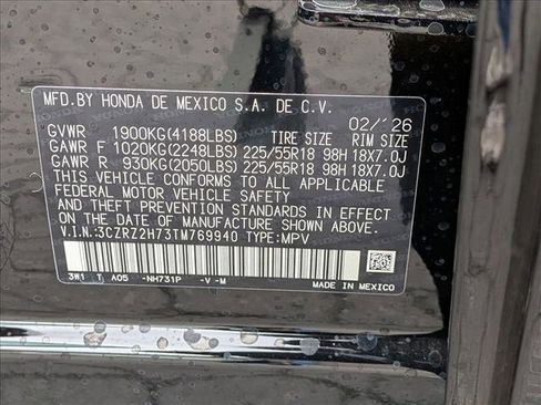 New 2026 Honda HR-V EX-L image 30