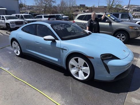 Used 2021 Porsche Taycan Base 4D Sedan image 2