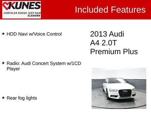 Used 2013 Audi A4 2.0T Premium Plus w/ Premium Plus Pkg image 4
