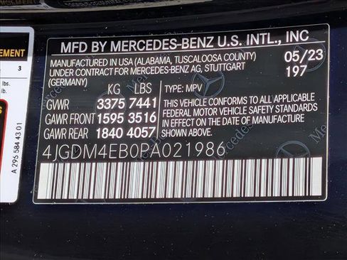 Certified 2023 Mercedes-Benz EQS 580 4MATIC SUV image 23