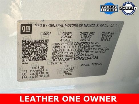 Certified 2022 Chevrolet Equinox RS w/ RS Leather Package image 24