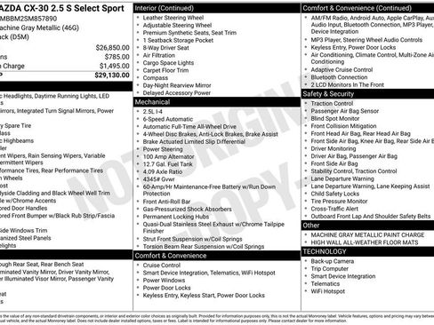 Used 2025 MAZDA CX-30 AWD 2.5 S w/ Select Sport Pkg image 39
