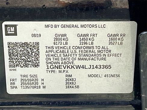 Used 2020 Chevrolet Traverse Premier w/ LPO, Floor Liner Package image 35