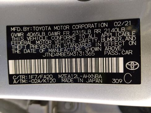 Used 2021 Toyota Corolla SE FWD image 33