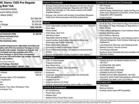 Used 2024 GMC Sierra 1500 Pro w/ Pro Value Package RWD image 2
