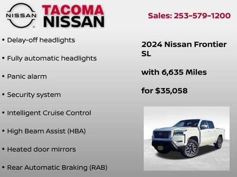 Certified 2024 Nissan Frontier SL w/ Technology Package image 30