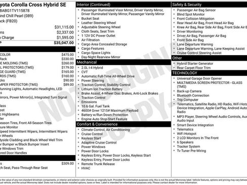 New 2026 Toyota Corolla Cross AWD Hybrid image 38