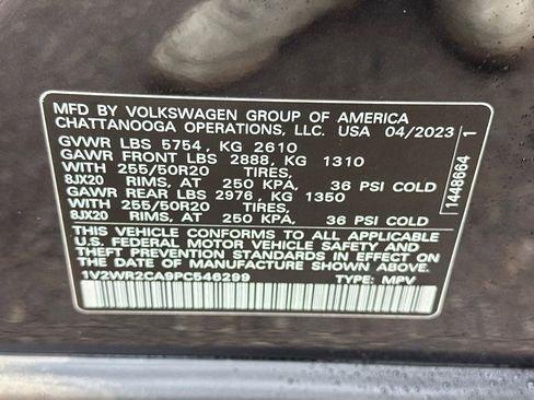 Used 2023 Volkswagen Atlas SE w/ Black Wheel Package FWD image 29