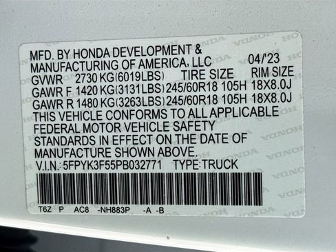 Used 2023 Honda Ridgeline RTL image 17