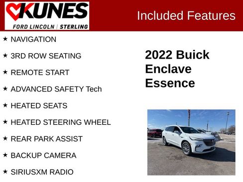 Used 2022 Buick Enclave Essence image 2