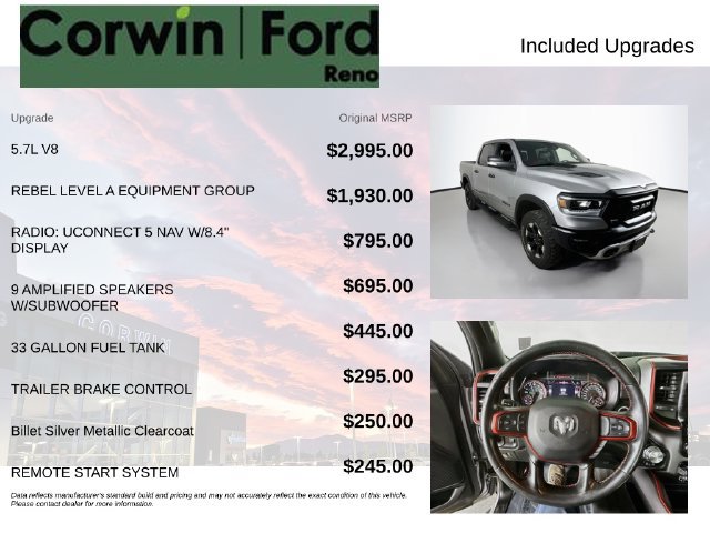 Used 2022 RAM 1500 Rebel w/ Rebel Level A Equipment Group AWD/4WD image 3