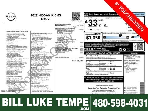 Used 2022 Nissan Kicks SR w/ Premium Package image 1