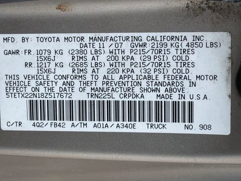 Used 2008 Toyota Tacoma 2WD Access Cab image 22