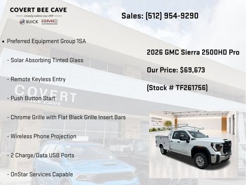 New 2026 GMC Sierra 2500 Pro w/ Convenience Package RWD image 7