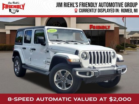 Used 2022 Jeep Wrangler Unlimited Sahara AWD/4WD image 1