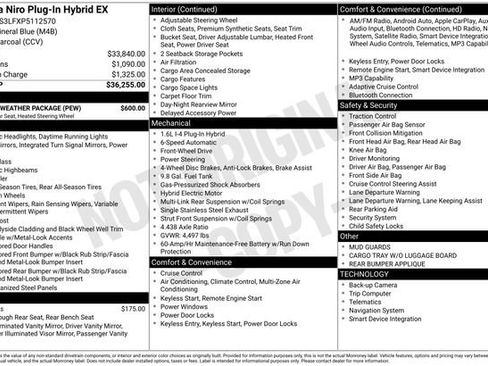 Used 2023 Kia Niro EX w/ EX Cold Weather Package FWD image 36