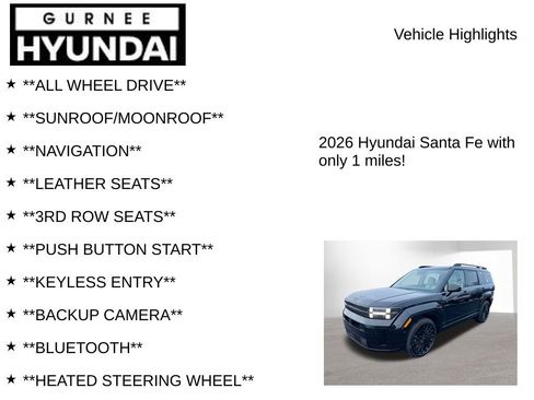 New 2026 Hyundai Santa Fe Calligraphy AWD/4WD image 8