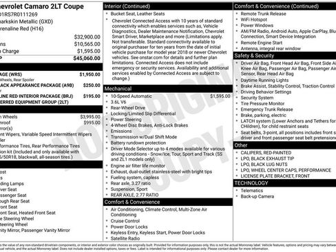 Used 2024 Chevrolet Camaro LT w/ RS Package RWD image 27
